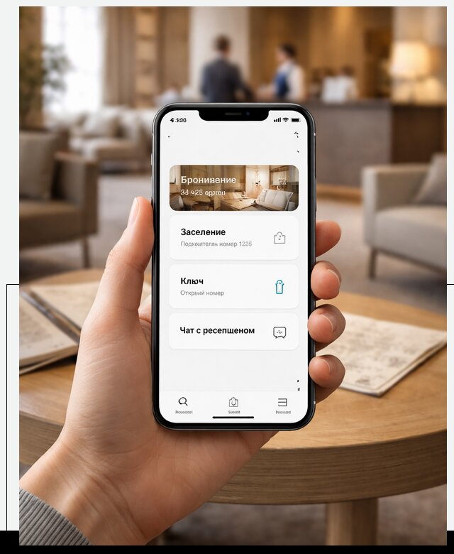 Мобильное приложение для гостей отеля в Вологде, управление сервисом